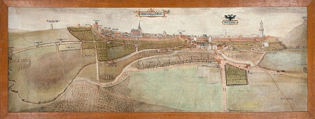 OG Raum 3 Glanzstücke Stadtansicht Friedberg 1565